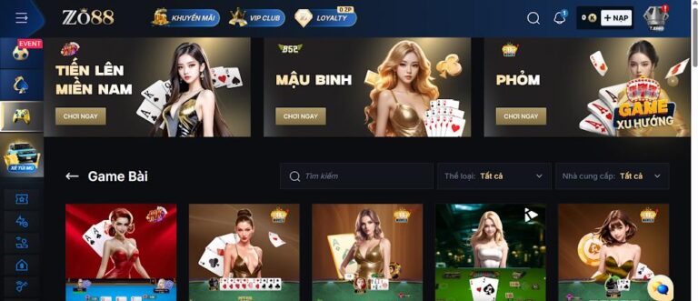 Game Bài Baccarat Zo88