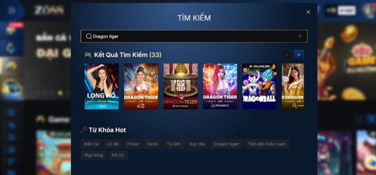 Game Rồng Hổ Zo88