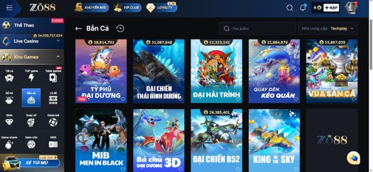 Playtech Fishing Zo88